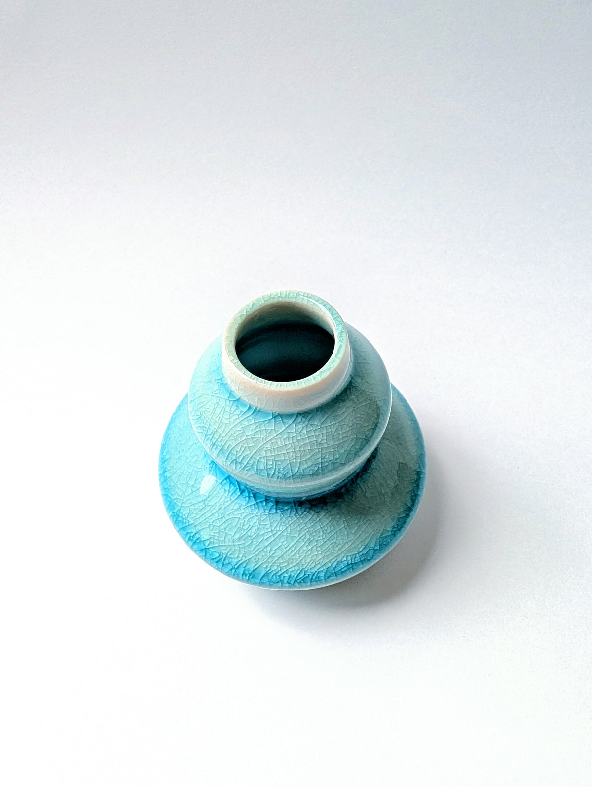 Celadon Cascades Bud Vase