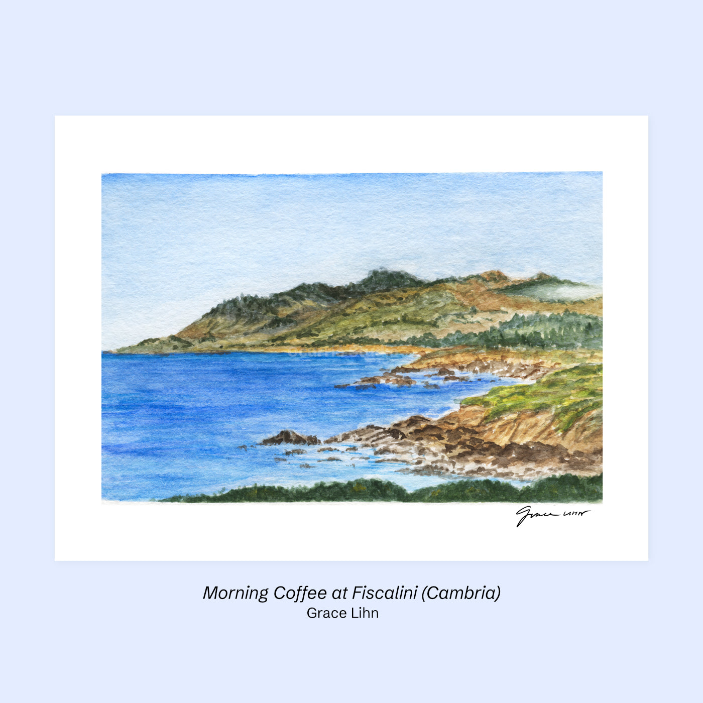 "Morning Coffee at Fiscalini" Cambria Print