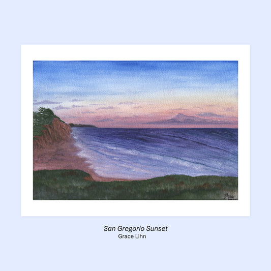 "San Gregorio Sunset" Print